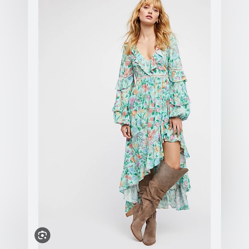 Spell sayulita frill maxi dress xs
